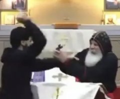 Assyrian bishop, priest stabbed during church service in Australia by black-clad assailant