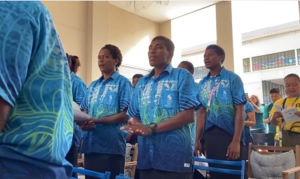 Team Fiji goes viral singing worship hymns in Olympic Village: 'So beautiful'