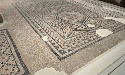 Ancient Christian mosaic containing one of the earliest references to Jesus' divinity unveiled