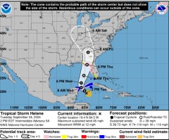 Helene tracker: Storm expected to make landfall in Florida as major hurricane