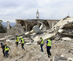 8 dead in airstrike that hit church in Lebanon 