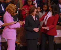 Kamala Harris receives prayer, likened to biblical Esther during worship at Ga. megachurch