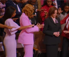 Kamala Harris receives prayer, likened to biblical Esther during worship at Ga. megachurch