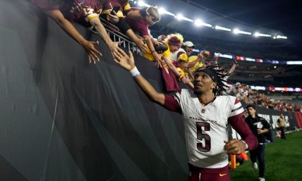 NFL's Jayden Daniels proclaims 'nothing but God' after Hail Mary pass