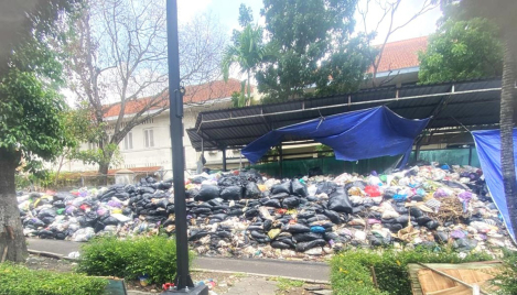 Authorities allow 2 years' worth of uncollected garbage to pile up near church