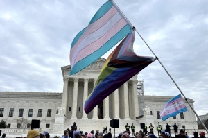 Dueling rallies demonstrate outside Supreme Court amid trans case: 'A human rights issue'