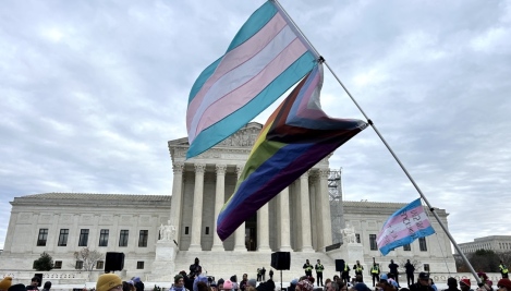 Dueling rallies demonstrate outside Supreme Court amid trans case: 'A human rights issue'