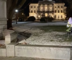 Demonic statue outside NH State House destroyed within 48 hours: 'Santa wouldn't do this'