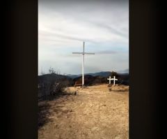 Wooden cross survives California wildfire unscathed, becomes symbol of hope for Christian university