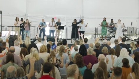 Megachurch ordered to stop holding outdoor tent services amid noise complaints