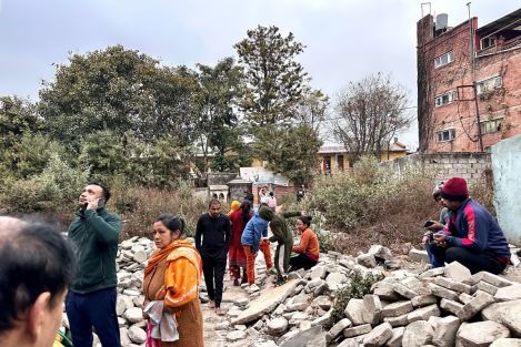 Massive earthquake strikes sacred Buddhist city, kills over 120