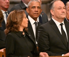 Kamala Harris posts photo of herself at Carter funeral with Trump cropped out: 'Petulant'