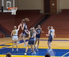 Christian girls' basketball team trounces opponent after biological male skips game 