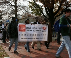 Evangelicals Carry Darfur-Olympic Torch