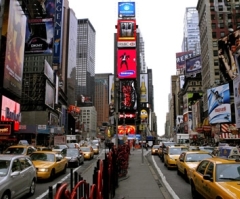 Teens Battle Pop Culture in Times Square