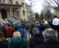 Hundreds Rally Against Notre Dame's Obama Invite