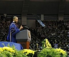 Obama Addresses Notre Dame Seniors amid Uproar