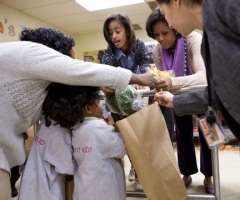 The Obamas Serve at Martha's Table; Urge Giving Back