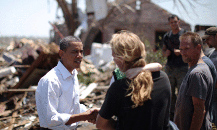 Obama Comforts Joplin Tornado Survivors, Quotes Bible