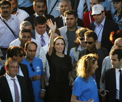 Angelina Jolie Meets Suffering Families on Syria Refugee Visit