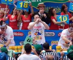 Joey Chestnut Claims 5th Title at Nathan's Hot Dog Eating Contest