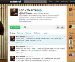 Rick Warren, Will Graham Find Twitter Groove