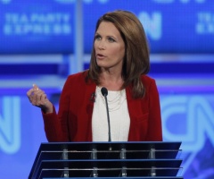 Bachmann Comes Out Swinging, Hoping to Score Knockout