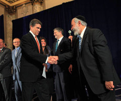 Perry Stands With Jewish Leaders in Support of Israel, Blasts Obama