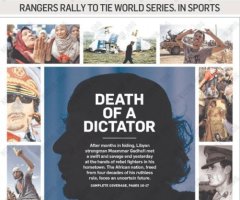 Gaddafi Dead: Photos of Bloody Death Inspires Shocking Front Pages Worldwide (PHOTOS)