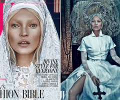 Kate Moss Accused of 'Hating Christians' on Blasphemous W Magazine Cover