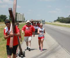 Christian Teen Junior Garcia Carrying Cross From Texas to Washington, DC