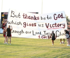 Texas School Bans Use of Bible Run-Through Banners at Football Games