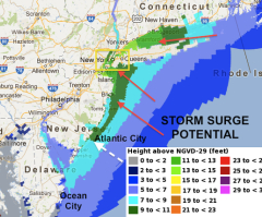 National Hurricane Center: Hurricane Sandy 2012 Path Turns Toward New Jersey, NYC (Track Map)