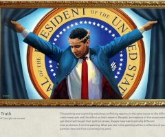 'Crucified' Obama Painting Displayed at Boston Gallery Still Controversial