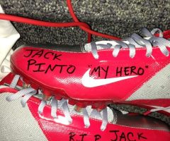 Victor Cruz Sandy Hook Fan Jack Pinto to Be Buried in Jersey