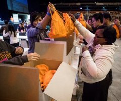 Students at Urbana Assemble 32,000 AIDS Caregiver Kits Ready for African Countries