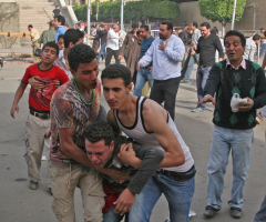 Protesters March to President's Palace Demanding Action After Cathedral Attacks