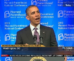 Obama Asks God to Bless Planned Parenthood; Blasts Opponents